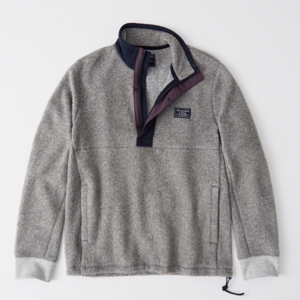 Abercrombie and Fitch Sherpa Fleece Half Zip